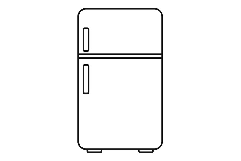 retro-fridge-icon-outline-style