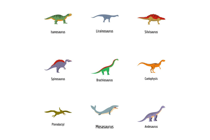 dino-world-icons-set-cartoon-style