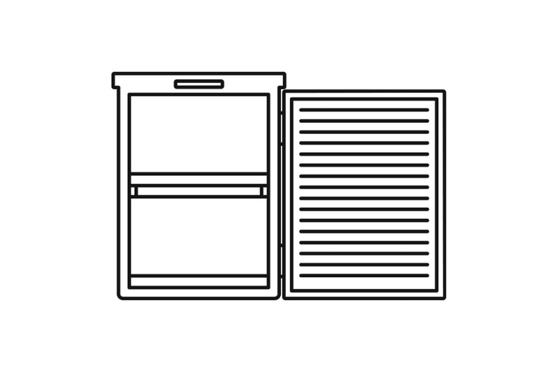 fridge-icon-outline-style