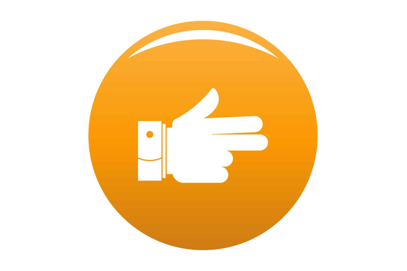 hand-forward-icon-vector-orange