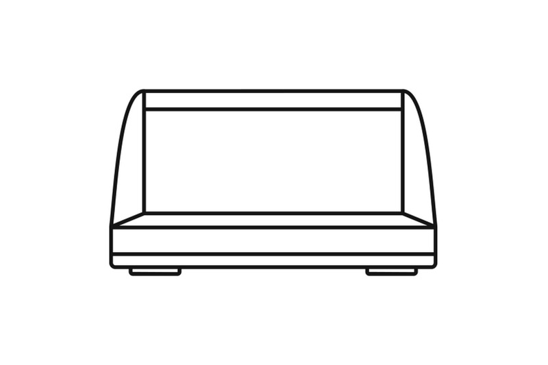 commercial-fridge-icon-outline-style