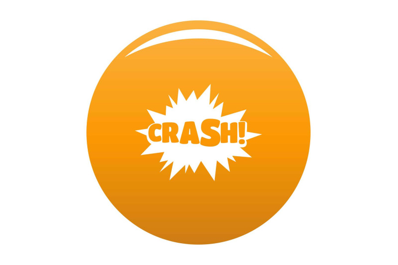 comic-boom-crash-icon-vector-orange