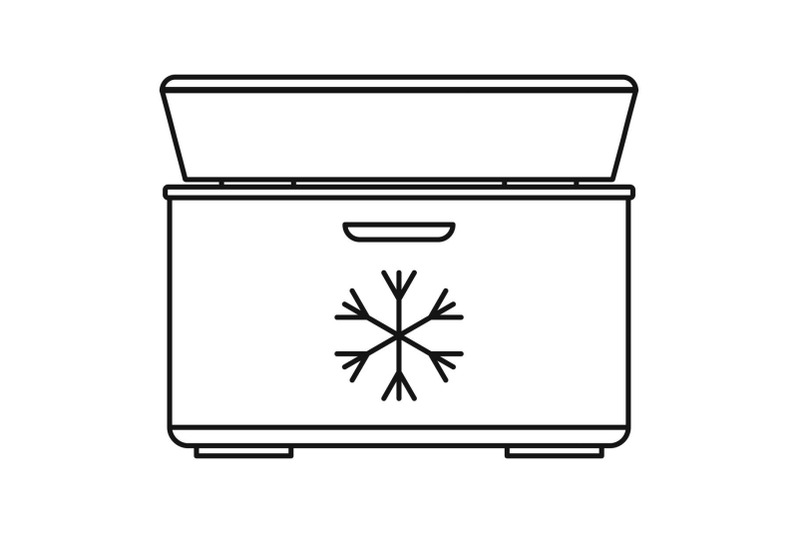ice-cream-refrigerator-icon-outline-style