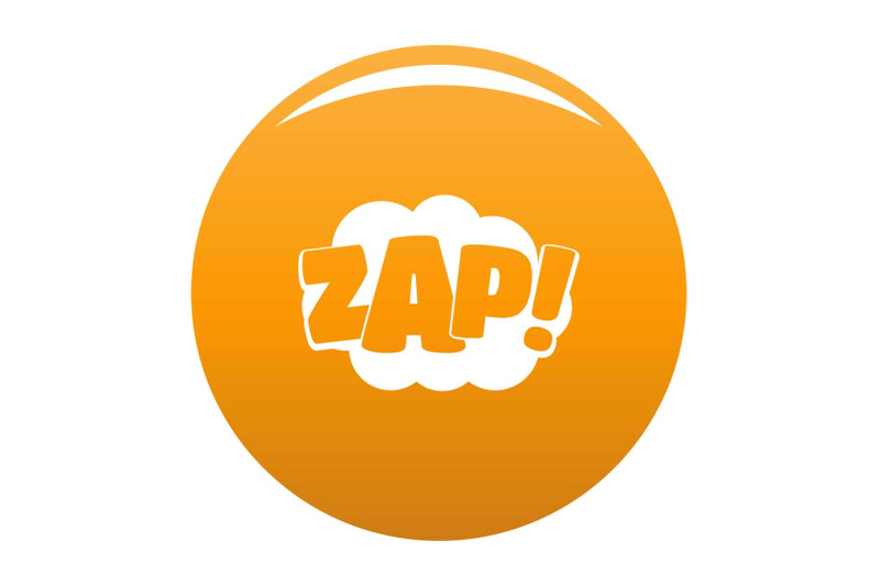 comic-boom-zap-icon-vector-orange