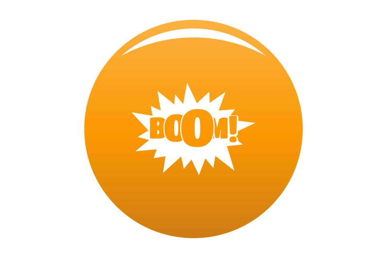 comic-boom-big-icon-vector-orange