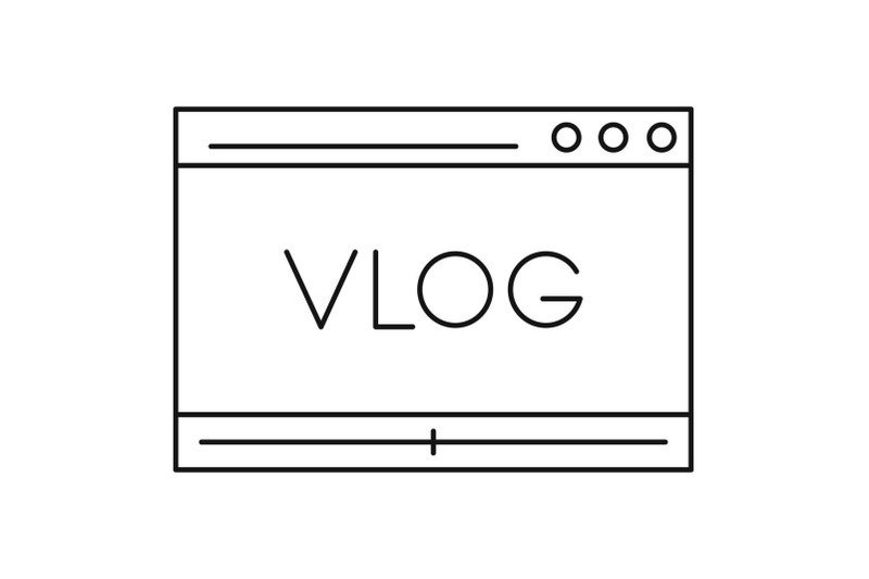 vlog-icon-outline-style