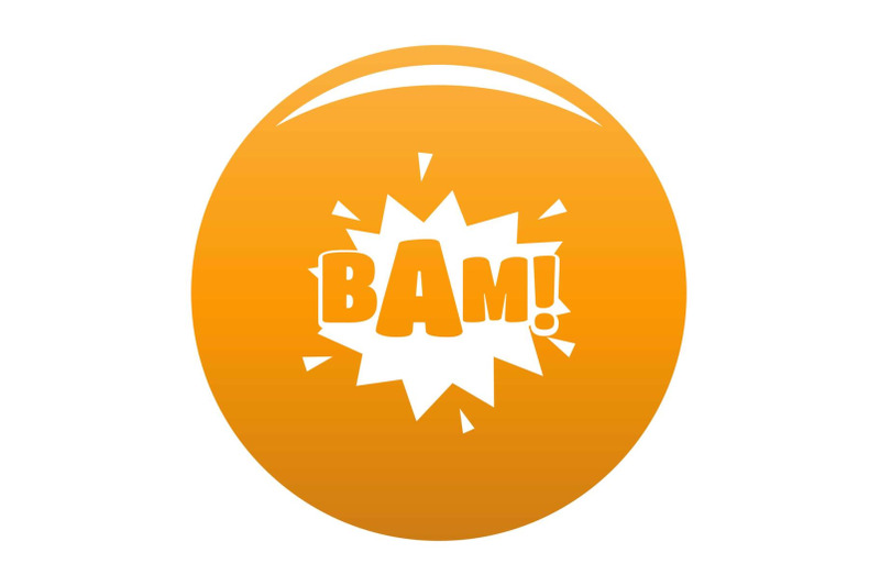 comic-boom-bam-icon-vector-orange