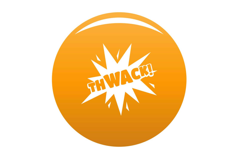 comic-boom-thwack-icon-vector-orange