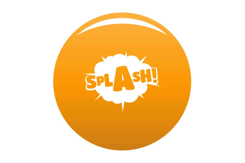 comic-boom-splash-icon-vector-orange