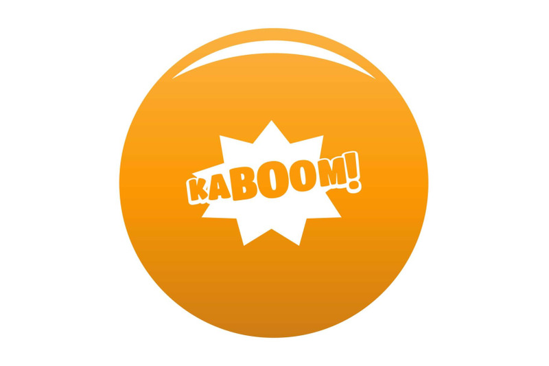 comic-boom-kaboom-icon-vector-orange