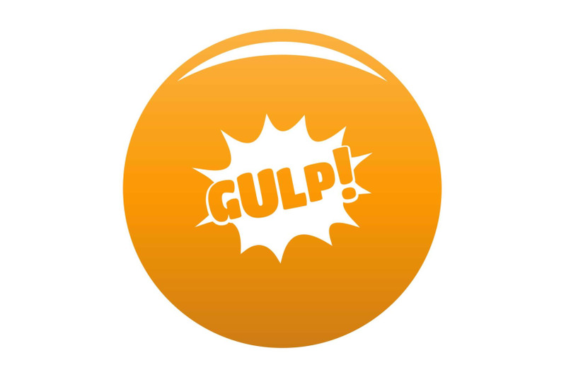 comic-boom-gulp-icon-vector-orange