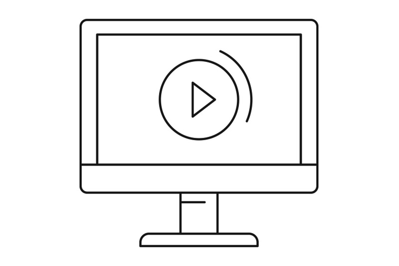 video-online-icon-outline-style