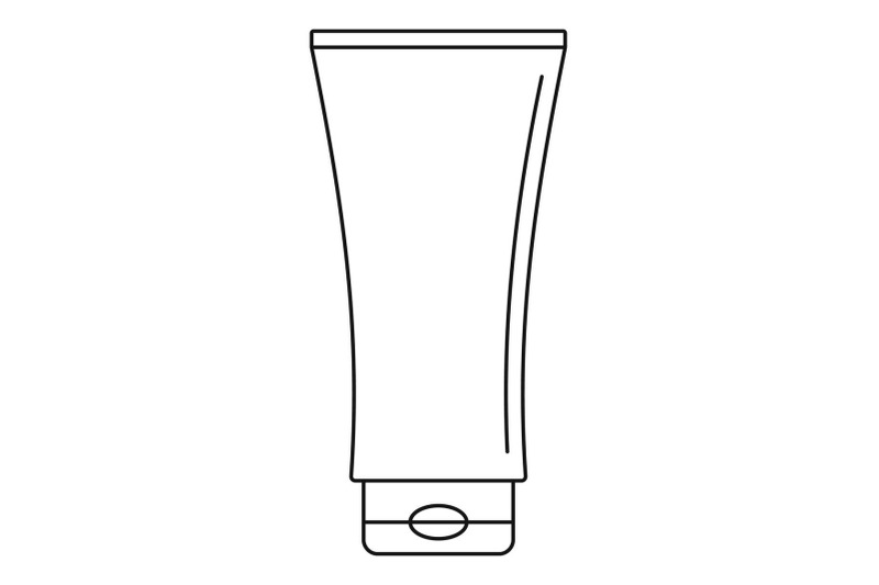 uv-tube-cream-icon-outline-style