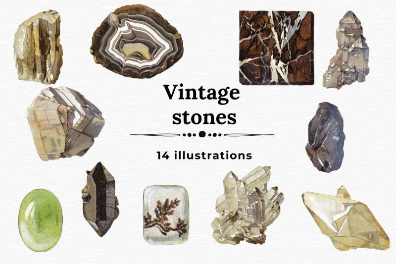 vintage-stones-illustrations-minerals-and-crystals-clipart