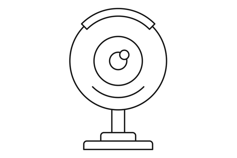 web-camera-icon-outline-style