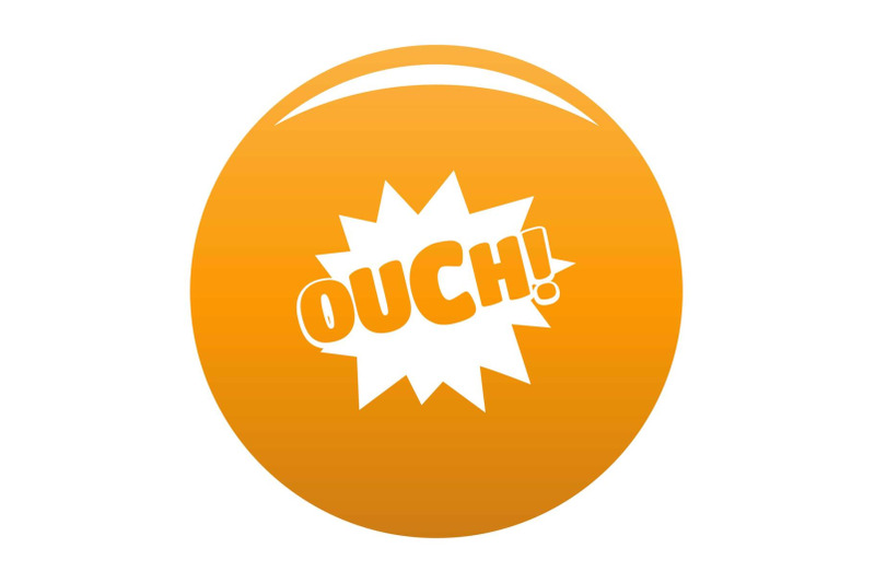comic-boom-ouch-icon-vector-orange