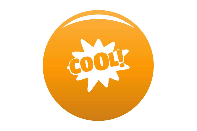 comic-boom-cool-icon-vector-orange