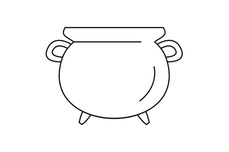 vintage-cauldron-icon-outline-style