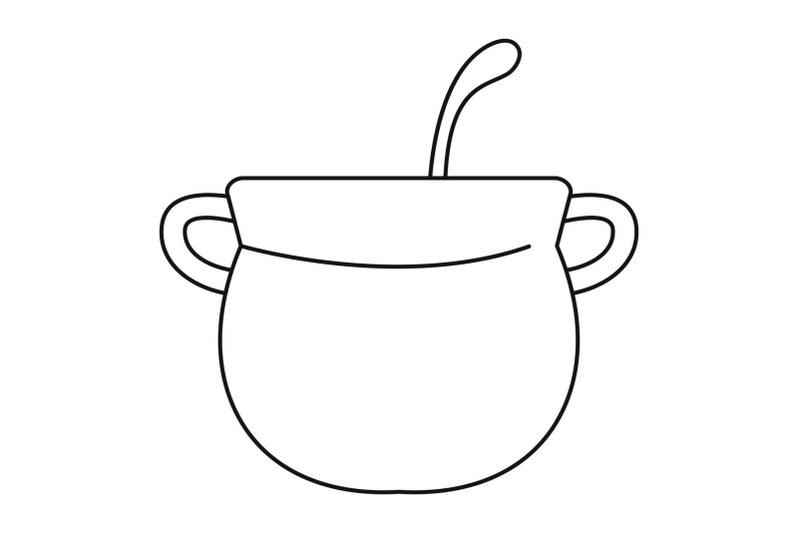 magic-cauldron-icon-outline-style