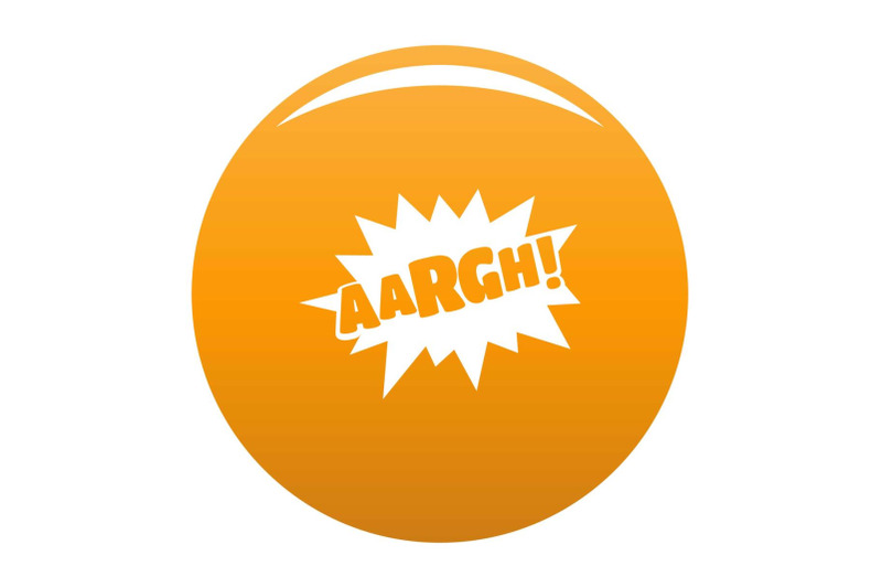 comic-boom-retro-icon-vector-orange