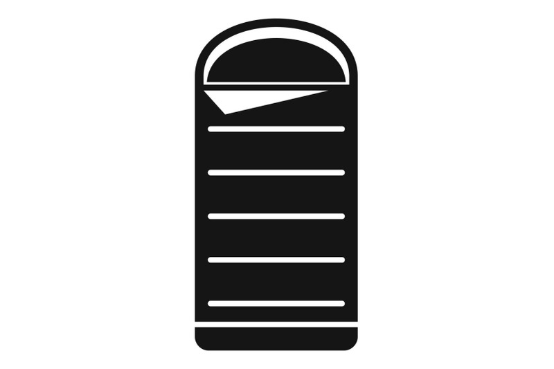 sleeping-bag-icon-simple-style