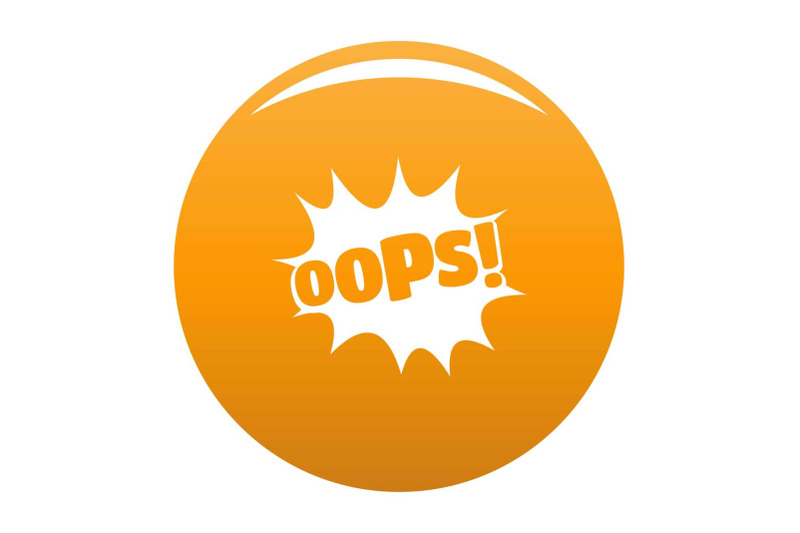 comic-boom-oops-icon-vector-orange