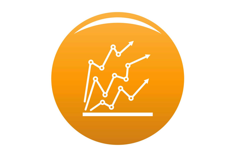 chart-icon-vector-orange