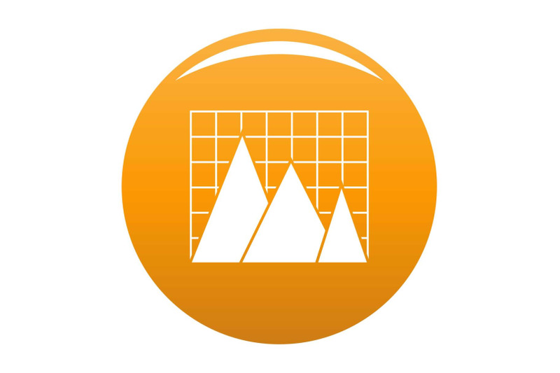 business-chart-icon-vector-orange