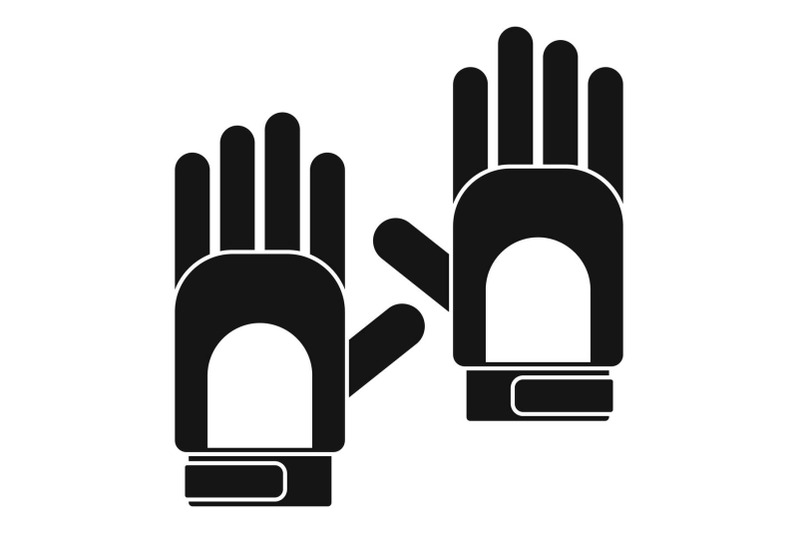 camp-gloves-icon-simple-style