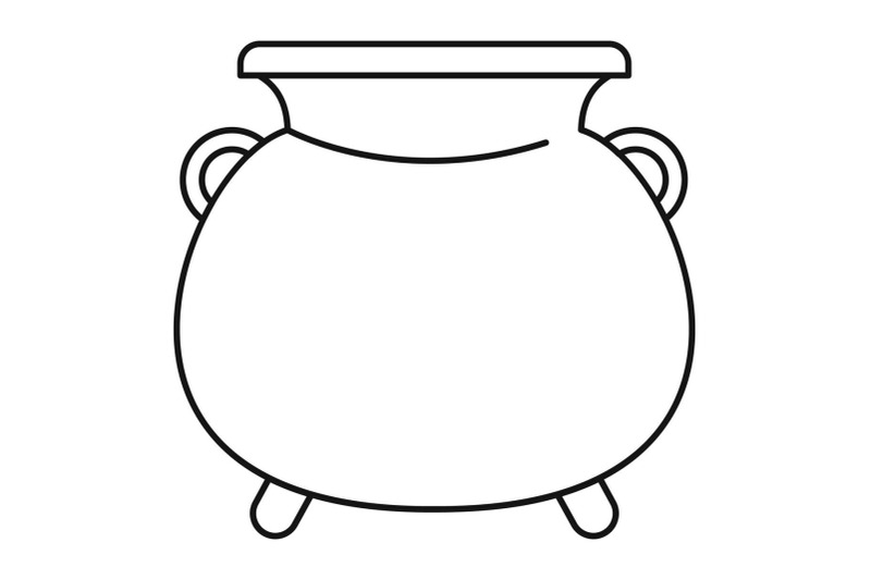 cauldron-pot-icon-outline-style