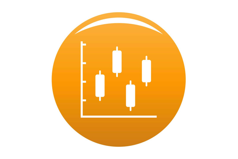 new-diagram-icon-vector-orange