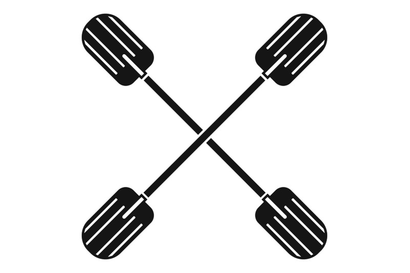 cross-paddle-icon-simple-style