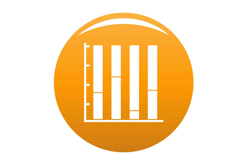 new-chart-icon-vector-orange