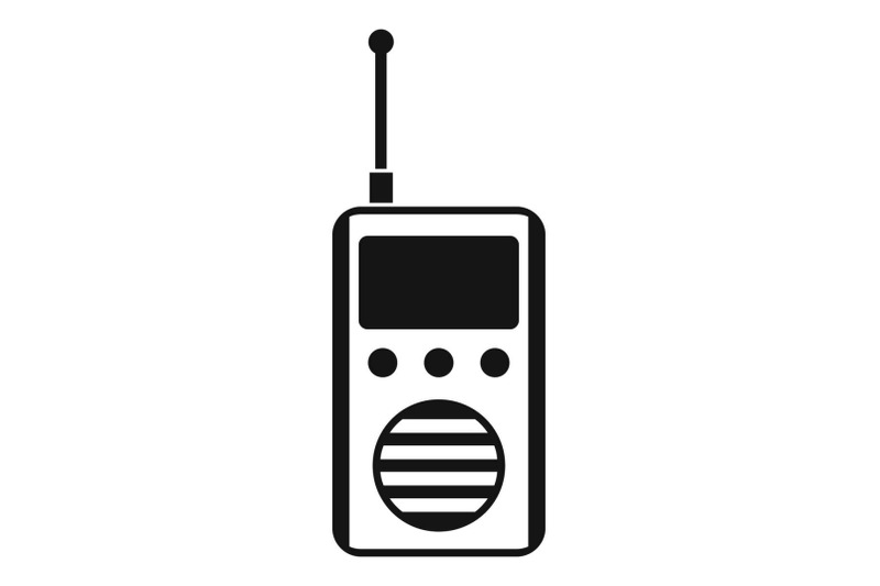 talkie-radio-icon-simple-style