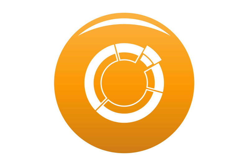 circle-chart-icon-vector-orange