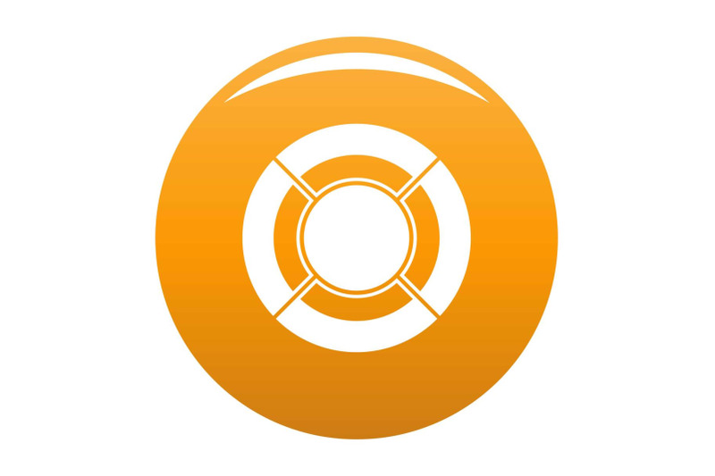 circle-graph-icon-vector-orange