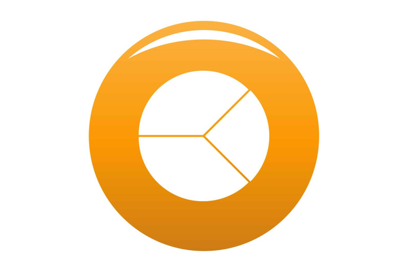 circle-graph-icon-vector-orange