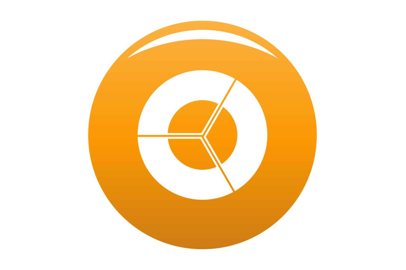 circle-diagram-icon-vector-orange