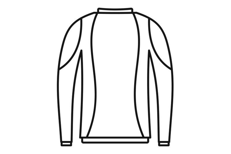 thermo-clothes-icon-outline-style