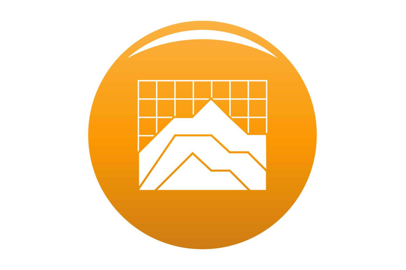 graph-icon-vector-orange