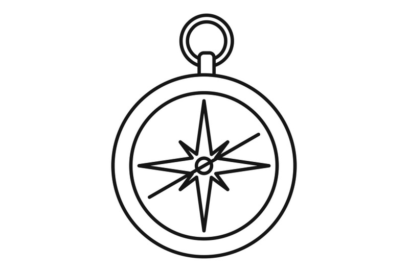 compass-icon-outline-style