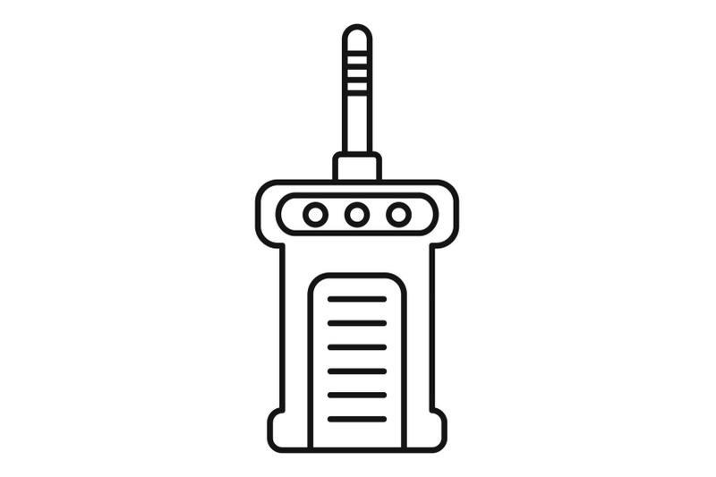 portable-radio-icon-outline-style