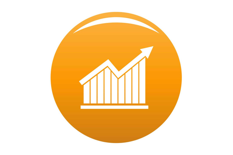 best-graph-icon-vector-orange