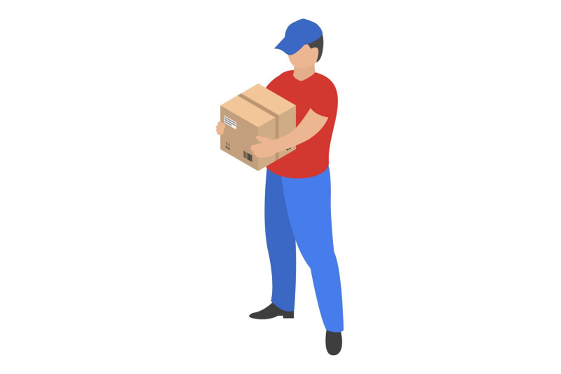man-take-delivery-box-icon-isometric-style
