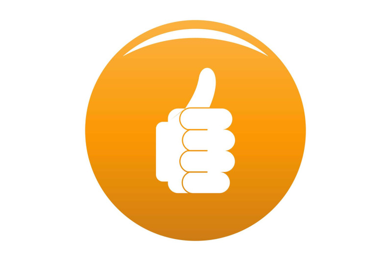 hand-approval-icon-vector-orange