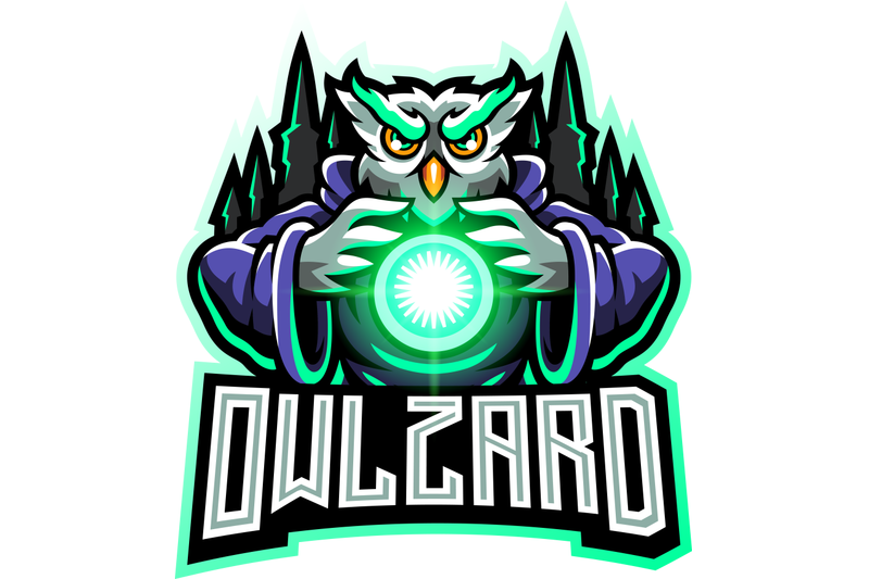 owl-wizard-esport-mascot-logo