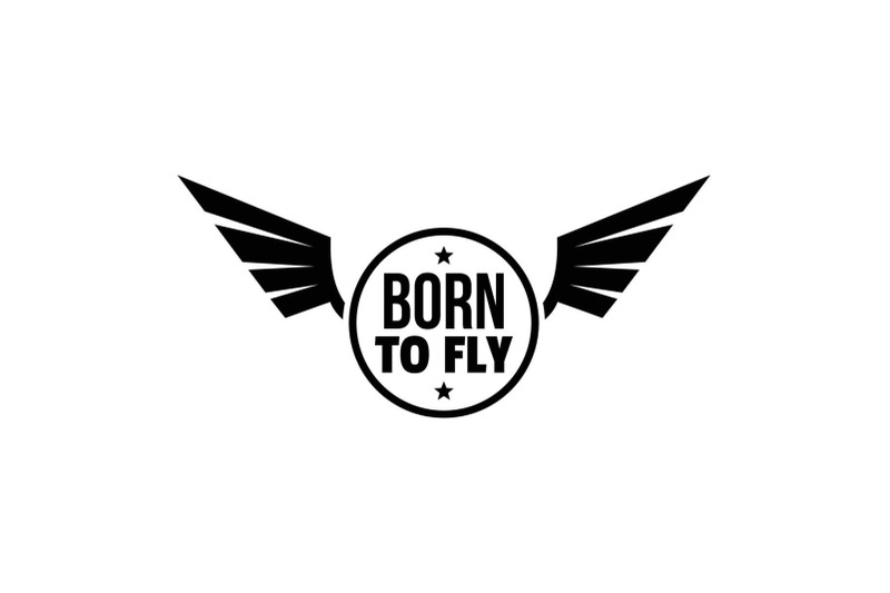 born-fly-logo-simple-style