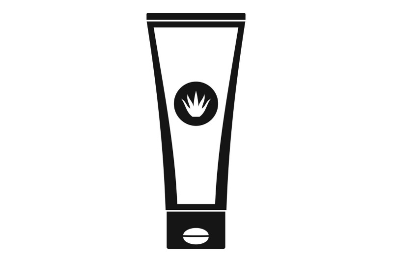aloe-tube-icon-simple-style