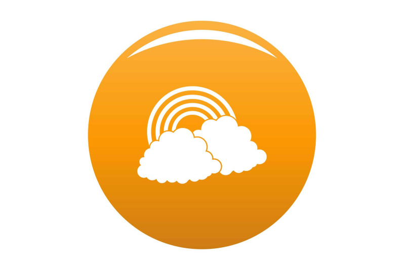 rainbow-icon-vector-orange