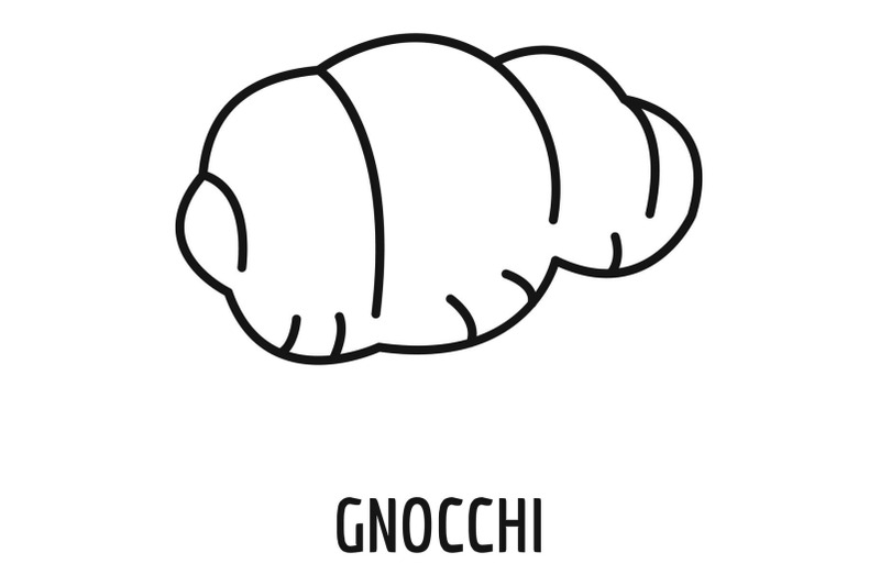 gnocchi-pasta-icon-outline-style